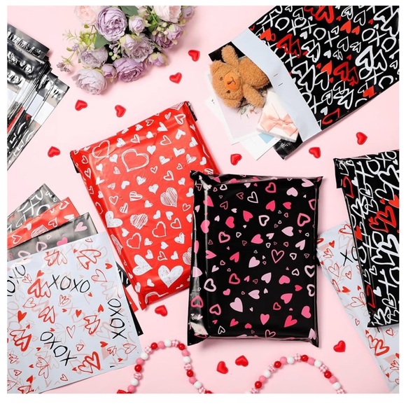 20 Pcs (5 of each) Large Valentine's Day Poly Mailers 10 x 13 Inch Shipping Bags - Picture 3 of 4